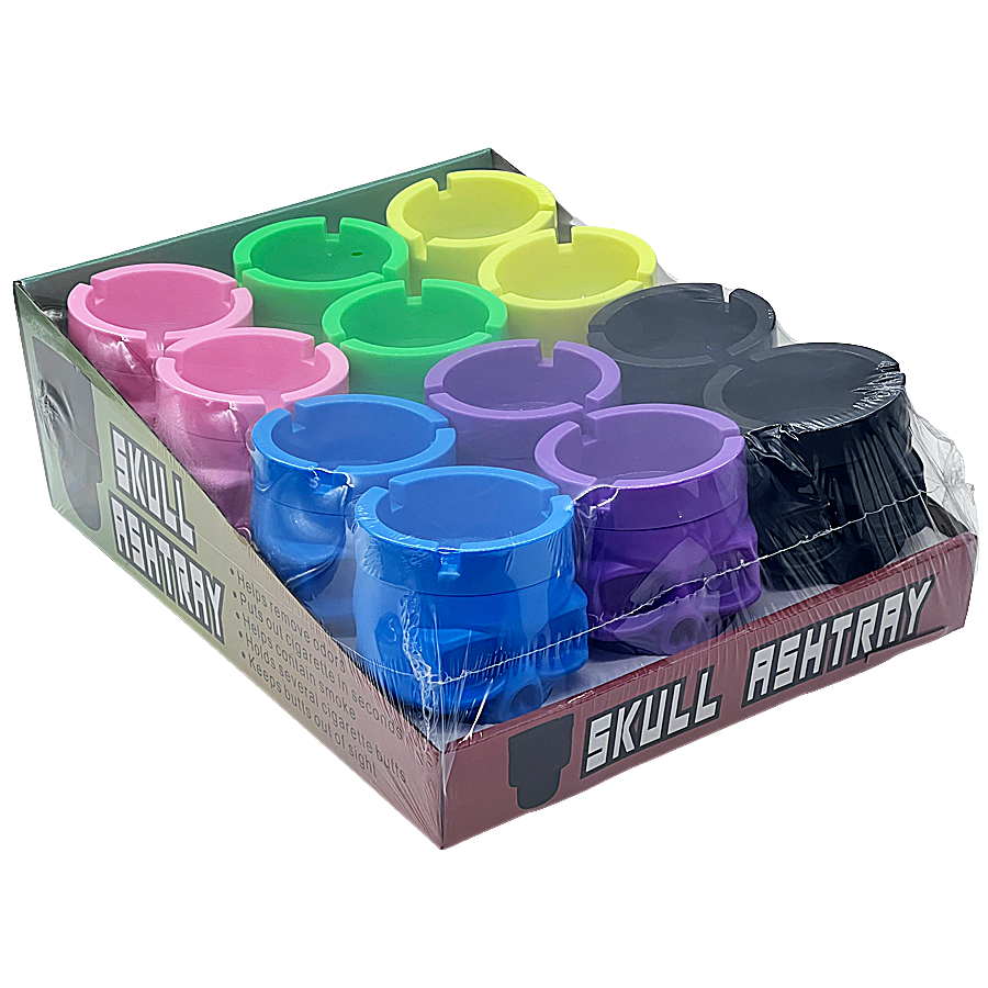 Butt Bucket Skull Head Ashtray (ASH302) | 12 Count Display product image